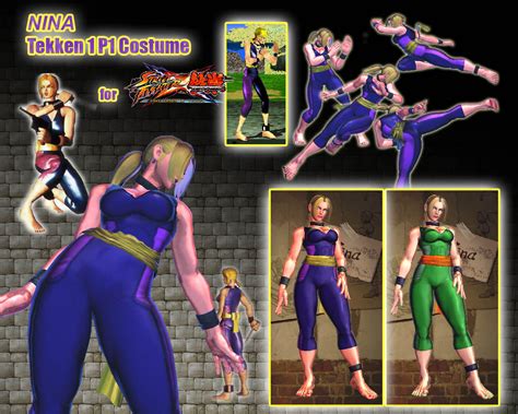 SFxT - Nina: Tekken 1 P1 Costume by sloth85 on DeviantArt