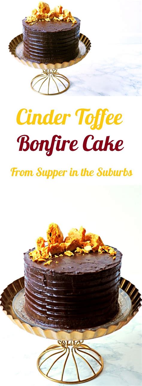 Cinder Toffee Bonfire Cake - Supper in the Suburbs