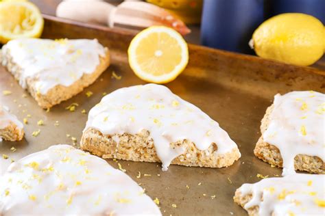 Lemon Poppy Seed Scones - A Kitchen Addiction