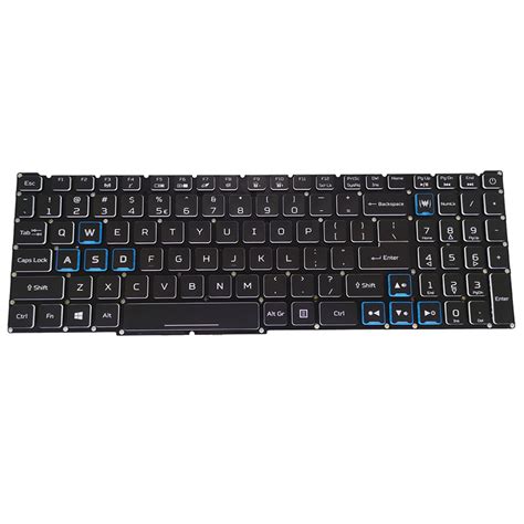 Acer Nitro 5 AN515-57-537Y laptop keyboard Red RGB Backlit keys