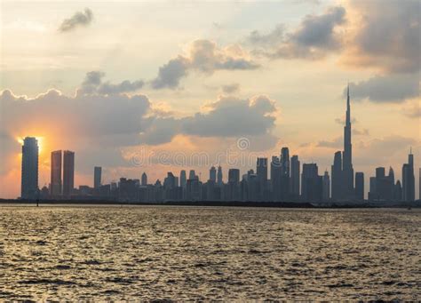 Dubai, UAE - 01.18.2023 - View of Dubai Skyline, Shot Made from Dubai ...