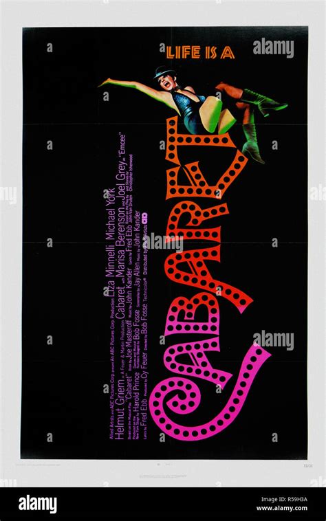 Cabaret - Original Movie Poster Stock Photo - Alamy