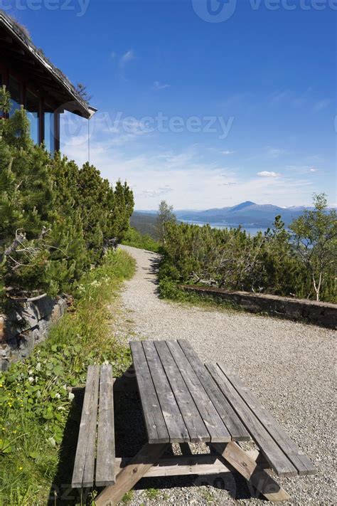 Beautiful view of the fjord in Norway. Nature and travel background ...