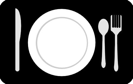 Free food free clipart black and white plates of food collection ...