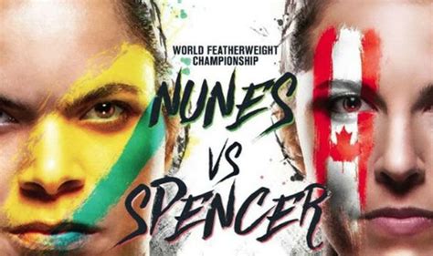 UFC 250 fight card and start time: Who is fighting on Nunes vs Spencer ...