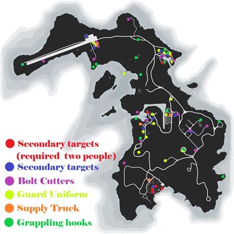 All secondary target locations cayo perico