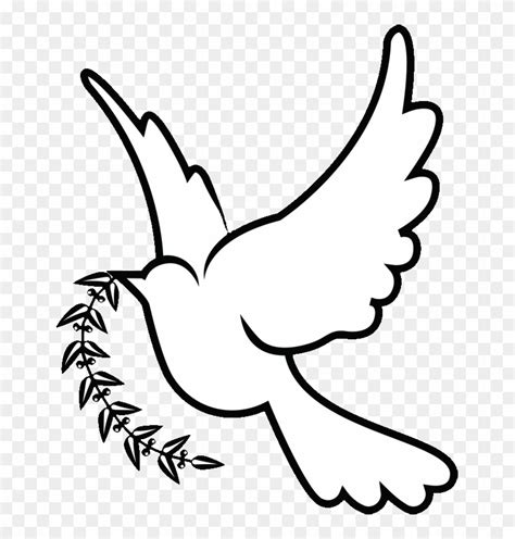 Columbidae Doves As Symbols Christianity Clip Art - White Dove Drawing ...