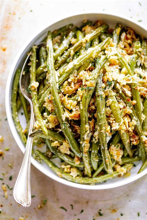 Roasted Garlic Parmesan Green Beans - #greenbeans #recipe #eatwell101 ...