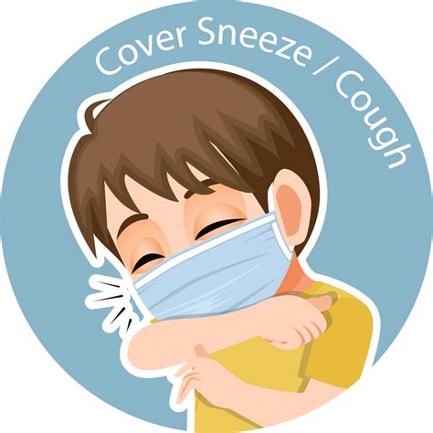 cover sneeze or cough, new normal concept flat icon PNG 19841562 PNG