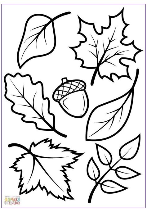 Glory Fall Leaves Coloring Pages Pdf Free Printable Routine Cards