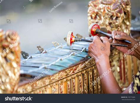 Traditional Balinese Music Instrument "Gamelan" Stock Photo 278775680 ...