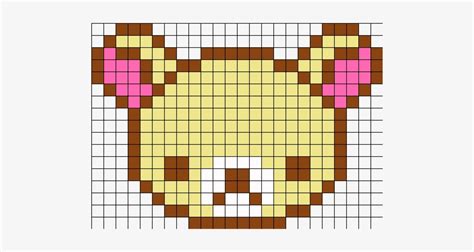 Korilakkuma Perler Bead Pattern / Bead Sprite - Pixel Art Grid Skull ...