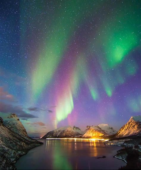 Visit Senja on Instagram: “Northern lights above Bergsbotn in Senja!😍 ...