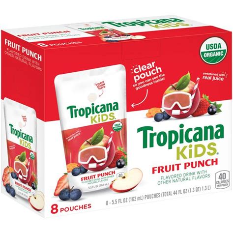 Tropicana Kids Fruit Punch 8-5.5 fl. oz. Pouches | Hy-Vee Aisles Online ...