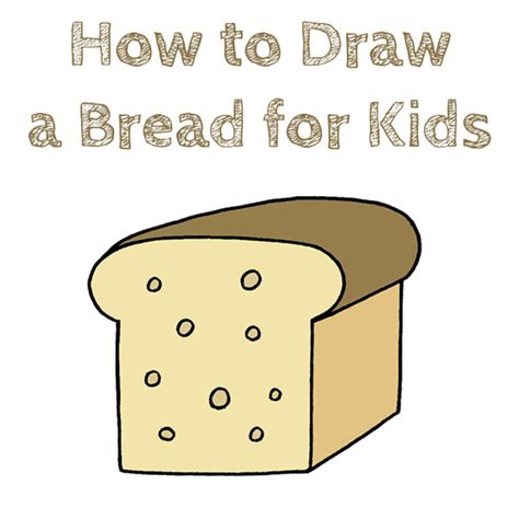 How to Draw Bread for Kids - How to Draw Easy