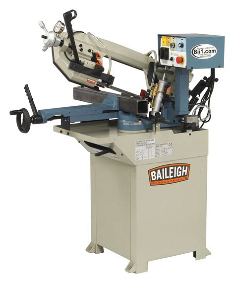 BAILEIGH INDUSTRIAL 1-1/2 HP Horizontal Band Saw, Voltage: 110, Max ...