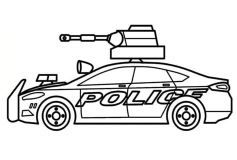 Coloriage Voiture de Police Armée - télécharger et imprimer gratuit sur ...