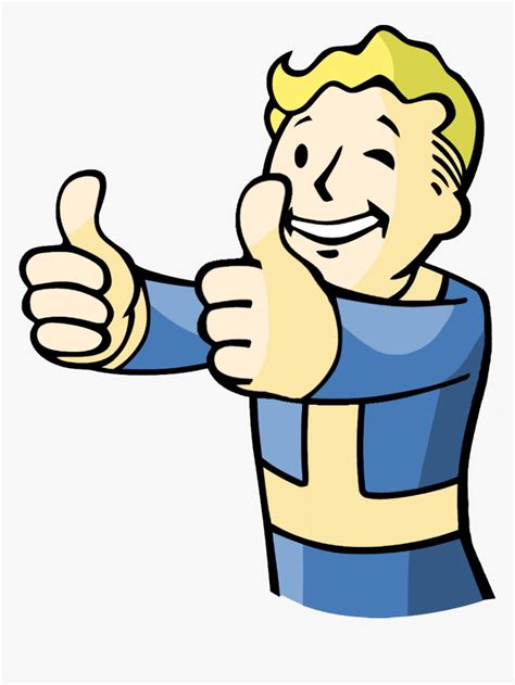 Boy Thumbs Up Image - Vault Boy Thumbs Up Transparent Background, HD ...