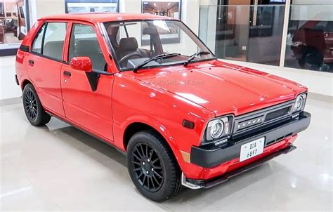 1984 Maruti 800 first gen modified - New tyres, LEDs, Red paint, etc