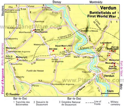 France Map Verdun