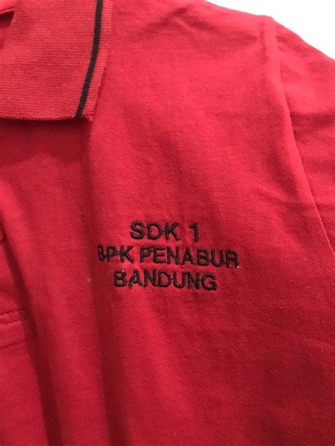 Baju seragam SD BPK Penabur polo merah, Bayi & Anak, Baju Anak Laki ...