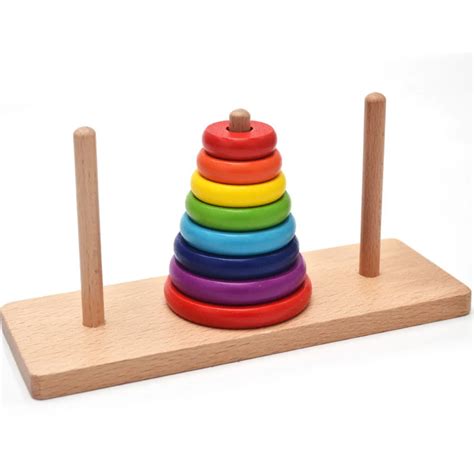 Aliexpress.com : Buy Kid Stacking Game Toy Wooden Removable Stack Sort ...