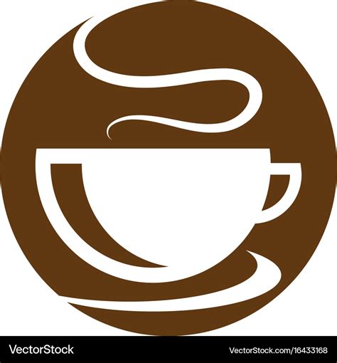 Coffee cup logo template icon design Royalty Free Vector