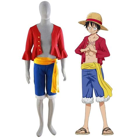 Yellow Red Straw Luffy Hat Monkey One Piece Anime Cosplay Otaku Adult ...