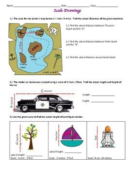 Scale Drawings ~ 7th Grade Math Practice by Math Maker | TPT