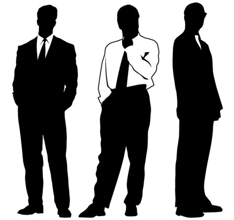 Vector Businessman Silhouettes | Download Free Vector Art | Person ...