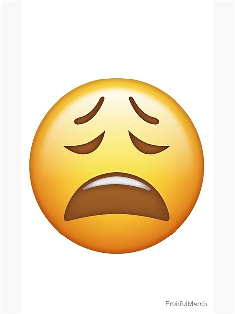 "Tired Emoji" Poster by FruitfulMerch | Redbubble