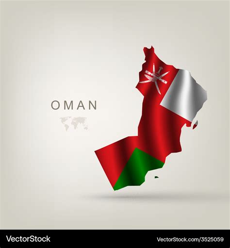 Flag of oman as a country Royalty Free Vector Image