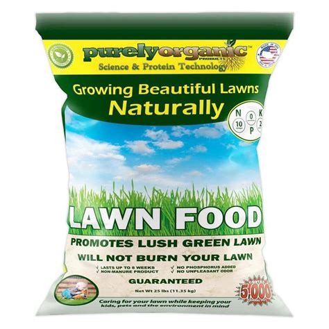 Purely Organic Products 25 lb. Lawn Food Fertilizer-LFJRDK1 - The Home ...