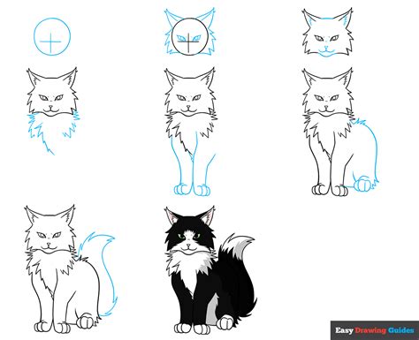 How to Draw an Anime Cat - Easy Step by Step Tutorial