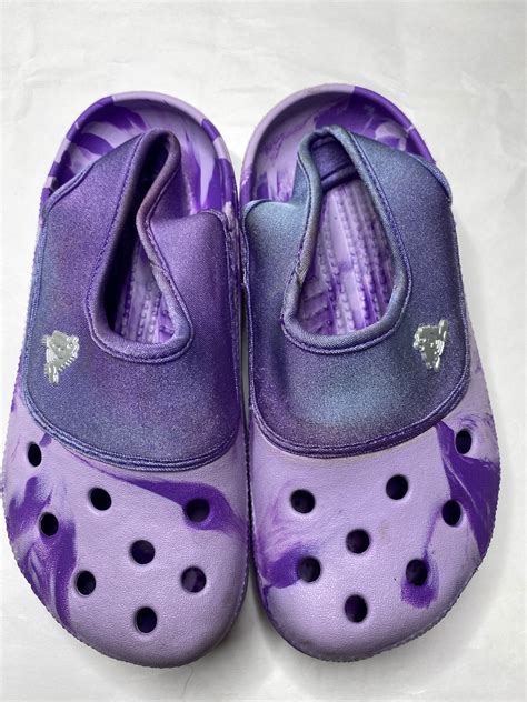 Crocs Purple Tye Dye Clogs