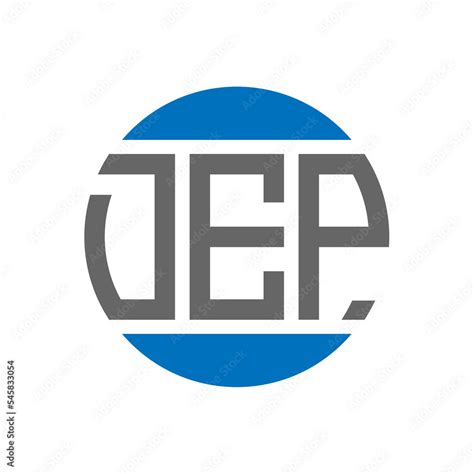 DEP letter logo design on white background. DEP creative initials ...