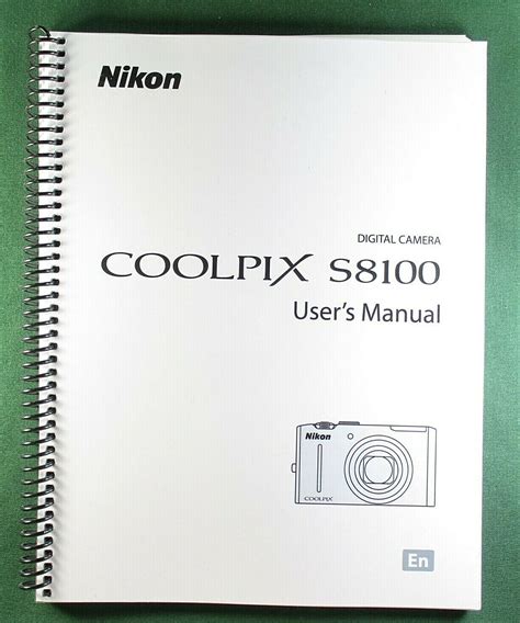 Nikon CoolPix S8100 Instruction Manual: 220 Pages & Protective Covers ...