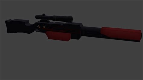 Futuristic Sniper Rifle 3D model | CGTrader