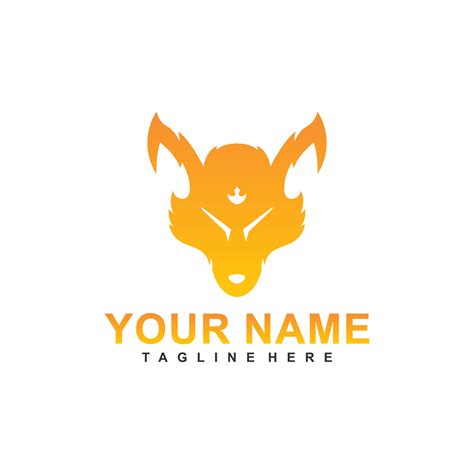 yellow color fox template logo 17047998 Vector Art at Vecteezy