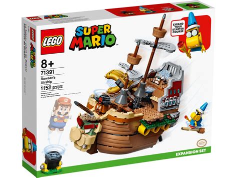 LEGO Super Mario Bowser's Airship Expansion Set 71391 Building Kit ...