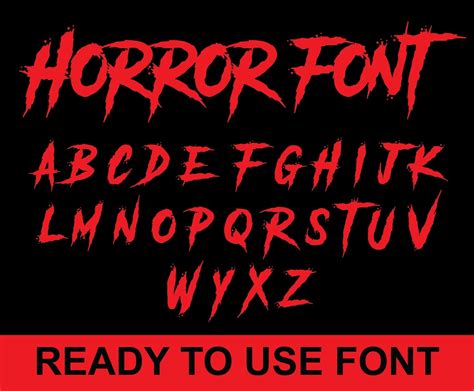 Horror Alphabet SVG, Blood Font SVG, Horror Font, Halloween Font ...