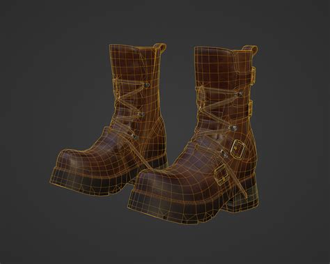 ArtStation - Biker Shoes - New Rock | Game Assets