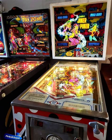 Gottlieb Joker Poker Pinball Machine New Pascal Board, Gameroom, Man ...