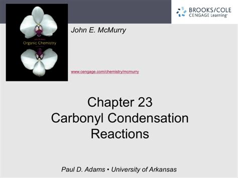 23. Carbonyl Condensation Reactions