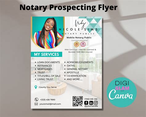 Notary Prospecting Flyer Notary Signing Agent Branding Notary Signing ...