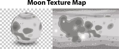 Moon planet texture map 3032147 Vector Art at Vecteezy