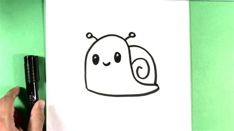 Cute Snail Drawing