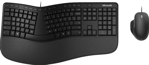 Microsoft Ergonomic Wired Mechanical Keyboard and Mouse Bundle Black ...