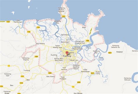 Kuching Map - Malaysia