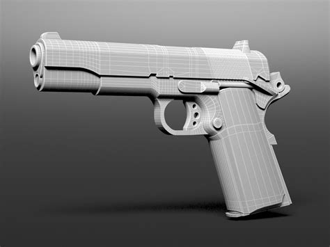 M1911 free 3D Model .max - CGTrader.com